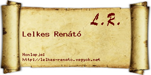 Lelkes Renátó névjegykártya